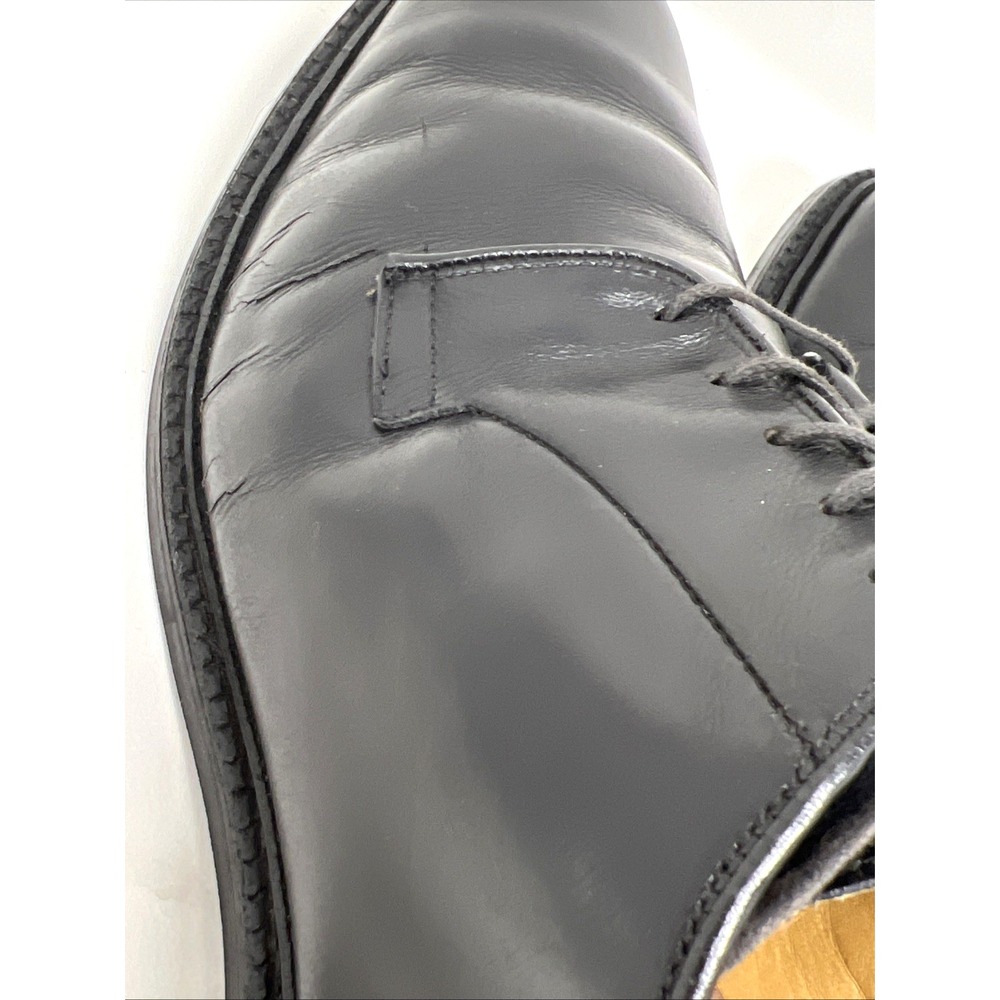 Allen Edmonds Warton Derby Oxford Black Leather Size 11 Dainite Soles - Picture 8 of 15